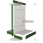 STRUTTURA ESPOSITORE A GONDOLA COMPATIBILE - 64037