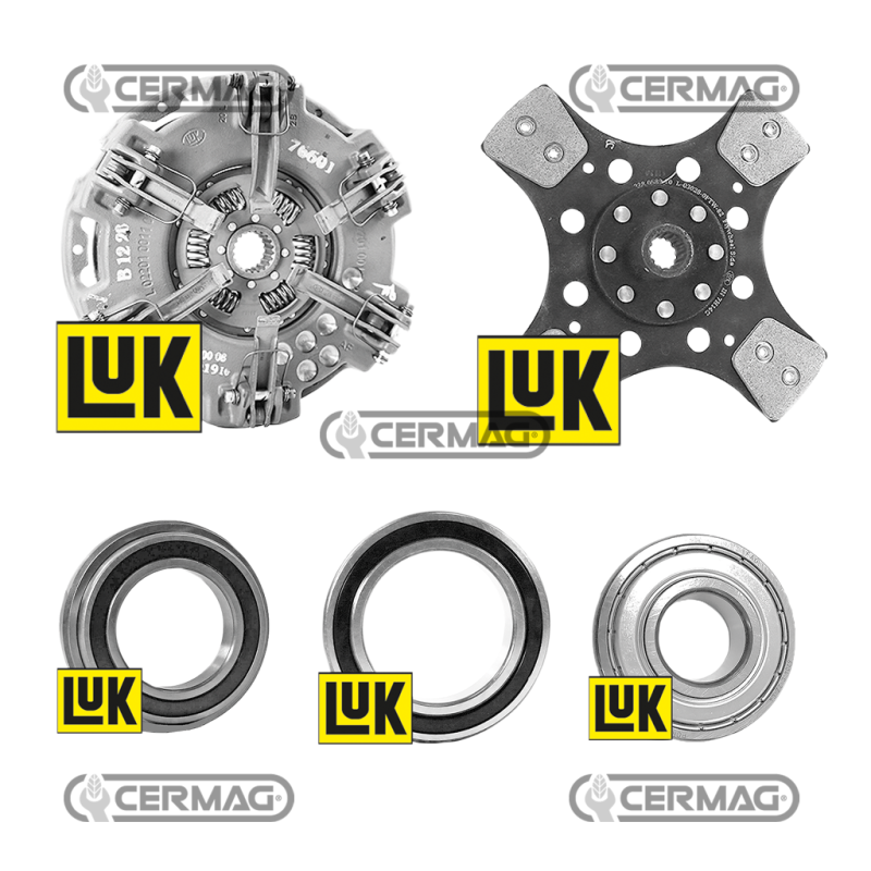 Kit d'embrayage double disque avec disque PDF Diamètre 280 mm - 11" COMPATIBLE - 16218