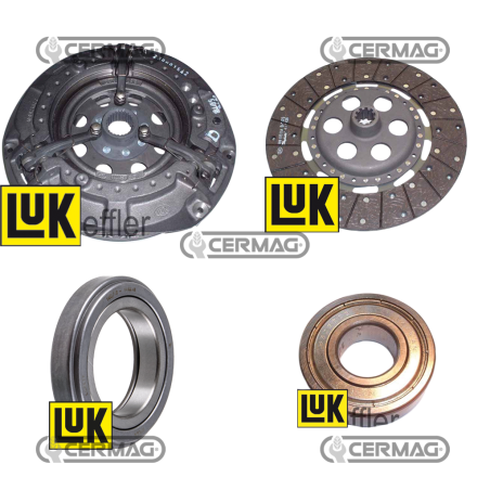 Kit d'embrayage double disque avec disque central diamètre 300 mm COMPATIBLE - 16170 | NewgardenAgri.com