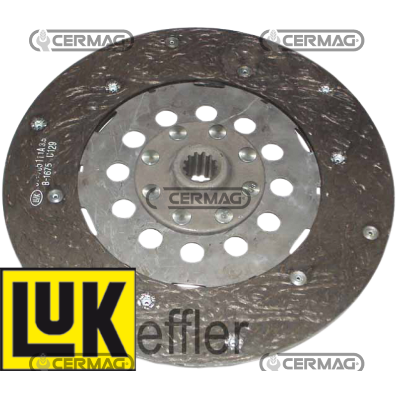 Disque d'embrayage PDF rigide Diamètre 250 mm Profil 22x19EV - COMPATIBLE Z.13 - 15971