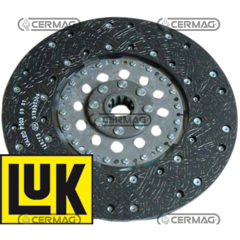 Disque d'embrayage PDF rigide Diamètre 300 mm Profil 32x26 - COMPATIBLE Z.10 - 15889