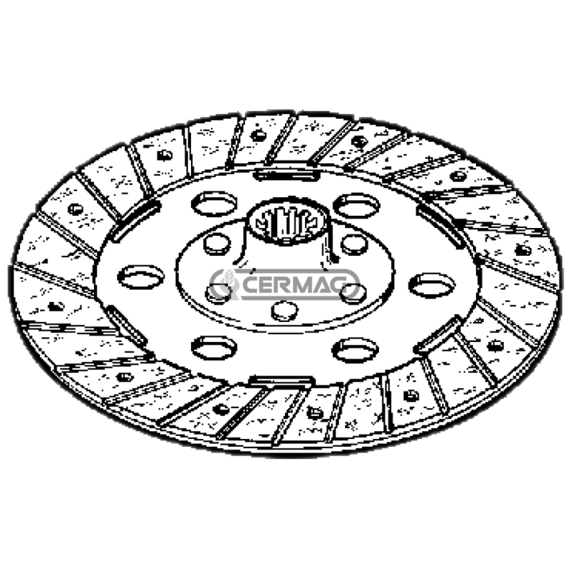 Disque d'embrayage rigide ferodo 216x152x4 22x18x3,5 10 emplacements COMPATIBLE - 15221