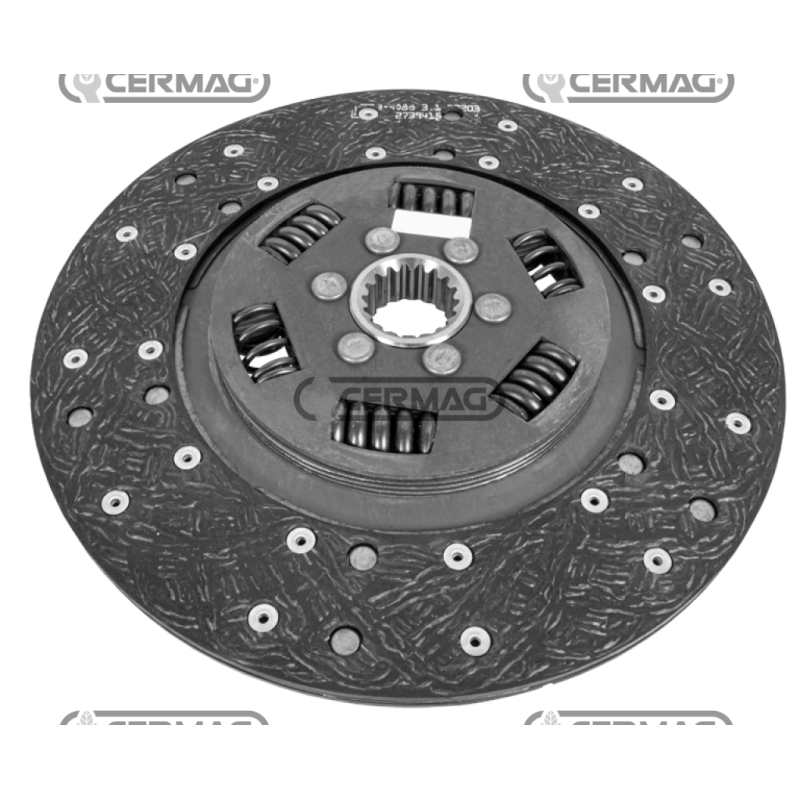 Clutch disc with coupling springs Diameter 280 mm Profile 35x31 - Z.18 COMPATIBLE - 16293
