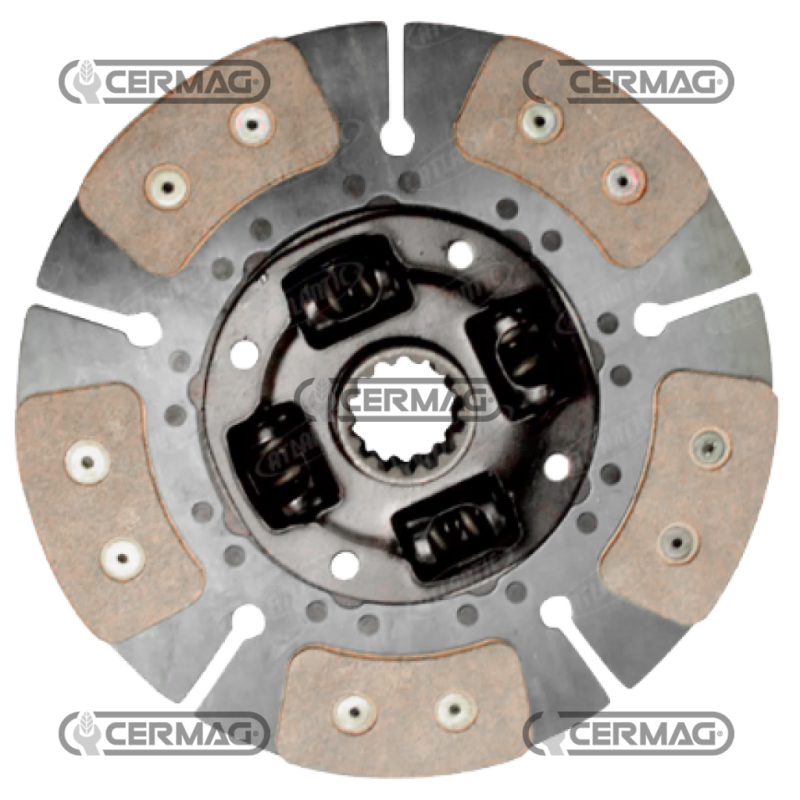 Central 5-blade disc with shock absorber springs Diameter 280 mm Profile 1.9/16" - Z.14 COMPATIBLE - 928426