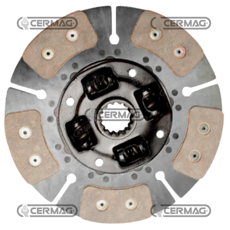 Disco central de 5 palas con muelles amortiguadores Diámetro 280 mm Perfil 1.9/16" - Z.14 COMPATIBLE - 928426 | NewgardenAgri...