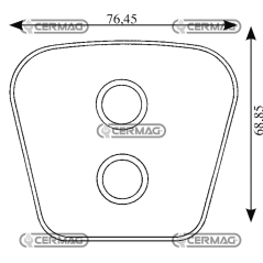 Sintered plate Thickness 4.80 mm COMPATIBLE - 15454 | NewgardenAgri.com