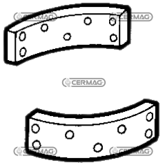 Ceppo in tessuto per bandella freno COMPATIBILE - 15679 | NewgardenAgri.com