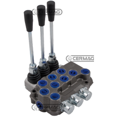 Distributeur 3 leviers prévu pour raccordements Gaz CARRY OVER 1/2" DE - DE - SI circuit COMPATIBLE - 81579 | NewgardenAgri.com