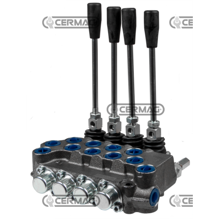 4 lever distributor designed for CARRY OVER 1/2" Gas connections DE - DE - DE - DE circuit COMPATIBLE - 80828 | NewgardenAgri...