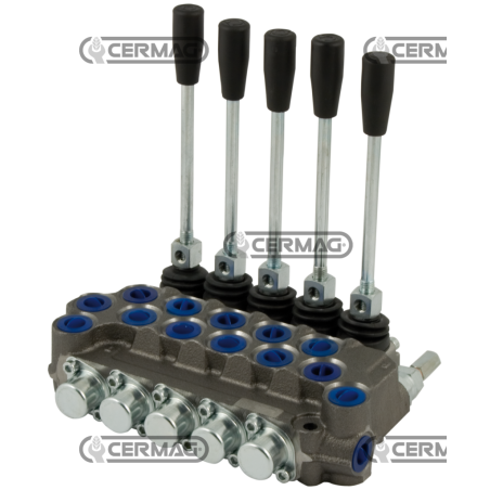 5-lever distributor designed for CARRY OVER 3/8" Gas connections DE - DE - DE - DE - DE COMPATIBLE circuit - 80032 | Newgarde...