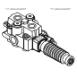 Distribuidor entre hileras Circuito doble efecto - Centro cerrado COMPATIBLE - 84393