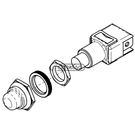 Pulsante ON-OFF 12V 8A con cappuccio per 82026 - 83446 COMPATIBILE - 83587 | NewgardenAgri.com