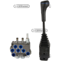 Distribuidor completo con cable y joystick Caudal 40 l/min Longitud del cable 2000 mm COMPATIBLE - 80984