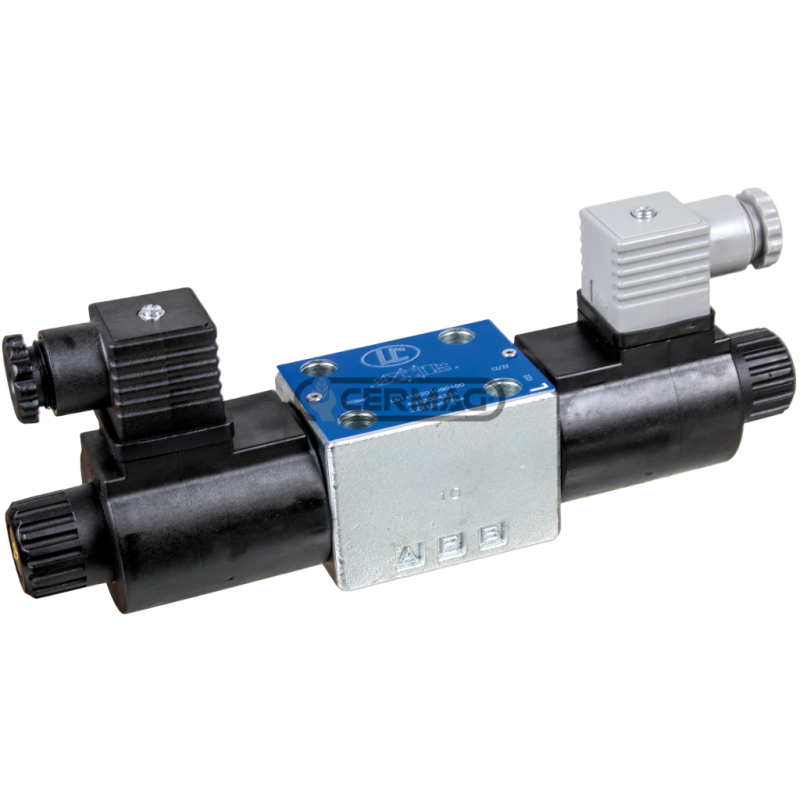 Elettrovalvola CETOP 3 alta portata - 12 V - 2 bobine COMPATIBILE - 82043