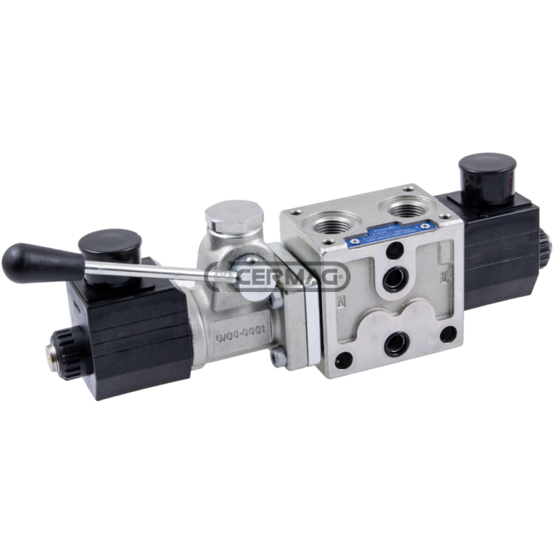 Section électrodistributeur - 12V ON-OFF - 30 L - 3/8" avec levier central fermé COMPATIBLE - 84221