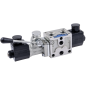 Sezione elettrodistributore - 12V ON-OFF - 30 L - 3/8" con leva centro chiuso COMPATIBILE - 84221