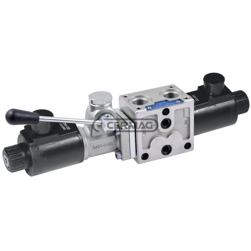 Section électrodistributeur - 12V ON-OFF - 50 L - 3/8" avec levier central fermé COMPATIBLE - 84222