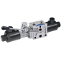 Sezione elettrodistributore - 12V ON-OFF - 50 L - 3/8" con leva centro chiuso COMPATIBILE - 84222