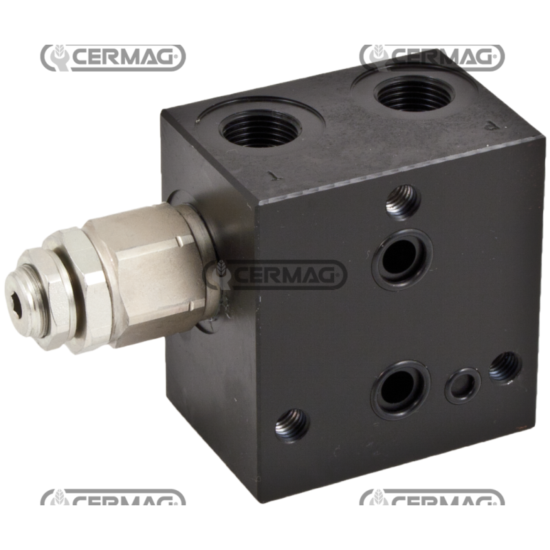 Inlet head with pressure relief valve and VEI (excluding exhaust VEI) - 40÷180 bar COMPATIBLE - 82095