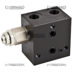 Inlet head with pressure relief valve and VEI (excluding exhaust VEI) - 40÷180 bar COMPATIBLE - 83803 | NewgardenAgri.com
