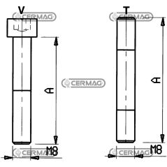 Tie rod for modular elements Length 455 mm COMPATIBLE - 83310 | NewgardenAgri.com