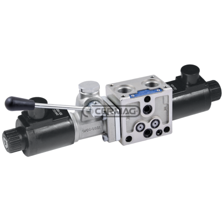 Elemento On-Off con LS y palanca - 12V para centro abierto COMPATIBLE - 84250 | NewgardenAgri.com