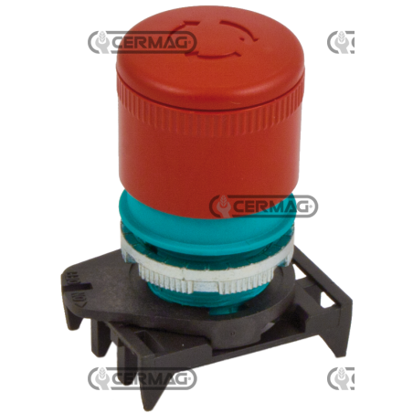 BOTONES DE EMERGENCIA DESBLOQUEO GIRATORIO Ø 40 COMPATIBLE - 82012 | NewgardenAgri.com