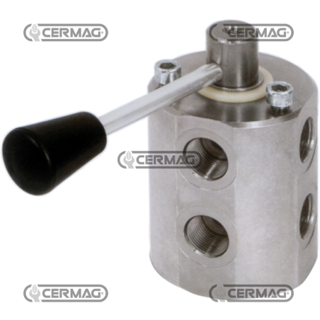 Desviador de caudal de acero de 6 vías Caudal 40 l/min COMPATIBLE - 83447 | NewgardenAgri.com