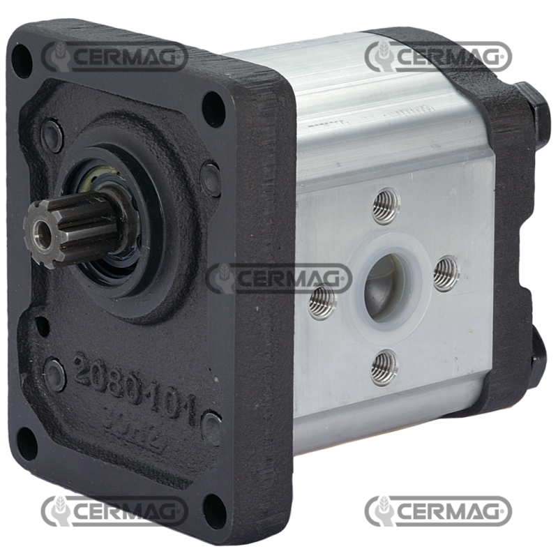 Bomba de engranajes GRUPO 2 Cilindrada 8,2 cm³ Eje 17x14 - Z.9 Rotación derecha COMPATIBLE - 83913