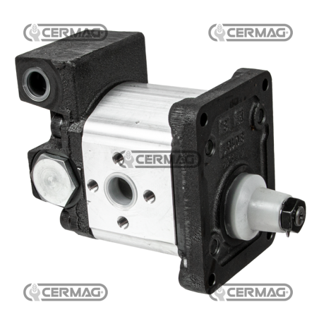 GROUP 2 gear pump with 2-way oil outlet regulator Displacement 14 cm³ COMPATIBLE - 80971 | NewgardenAgri.com