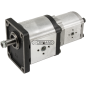 Bomba hidráulica doble CASAPPA PLP30 + PLP20 Cilindrada 51+16 cm³ Rotación derecha COMPATIBLE - 83907
