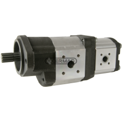 Pompe hydraulique double pour LANDINI Cylindrée 28+16 cm³ COMPATIBLE - 84038 | NewgardenAgri.com