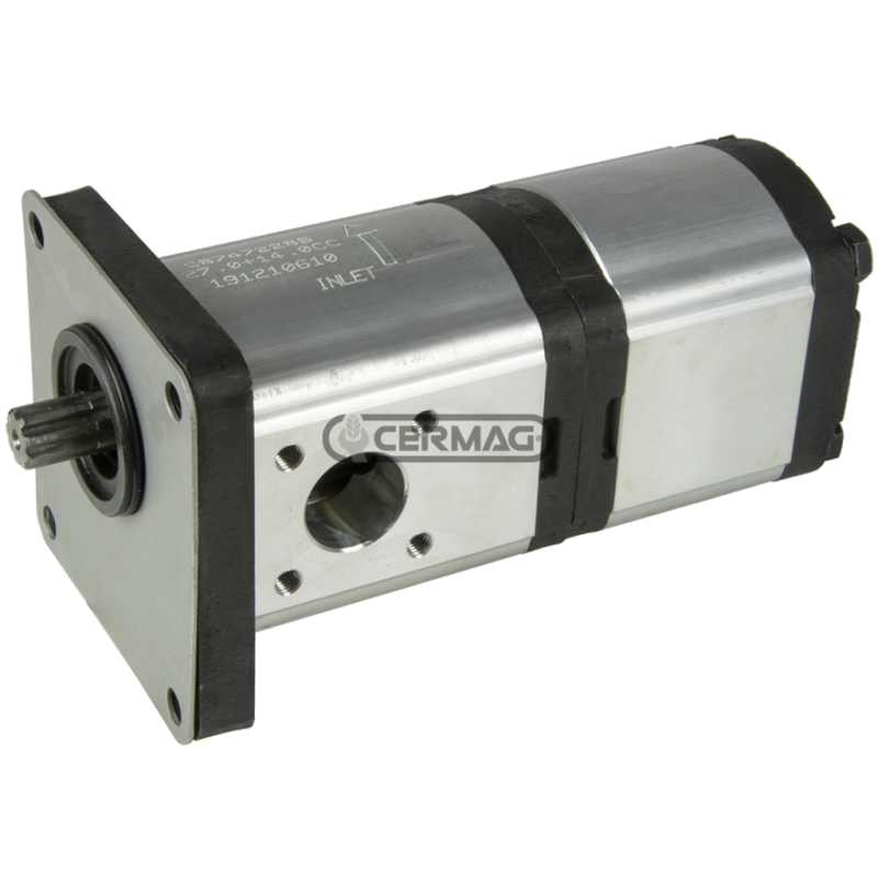 Doppelhydraulikpumpe für CNH Hubraum 26+15 cm³ Linkslauf KOMPATIBEL - 84112