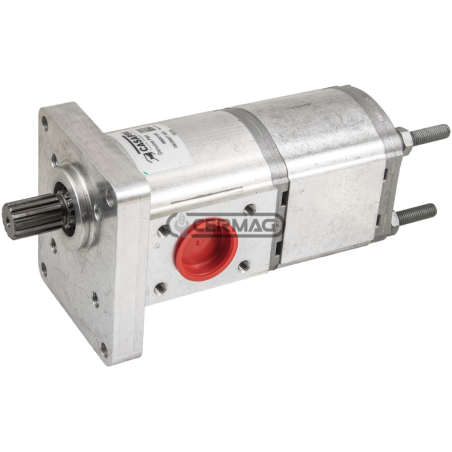 Double hydraulic pump for LANDINI Displacement 36+16 cm³ COMPATIBLE - 84637 | NewgardenAgri.com