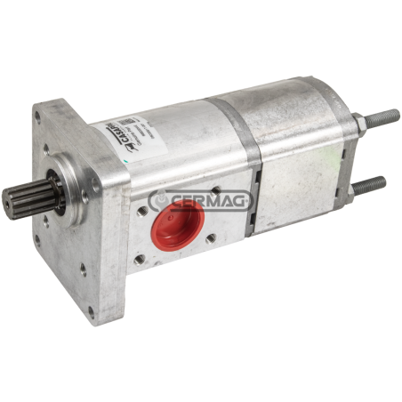 Pompe hydraulique double pour LANDINI Cylindrée 28+16 cm³ COMPATIBLE - 84638 | NewgardenAgri.com