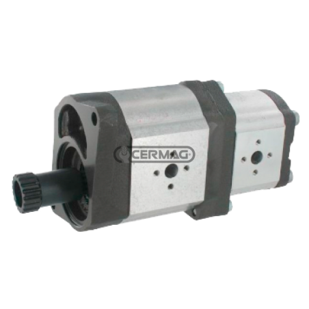 Pompe hydraulique double pour VALTRA Cylindrée 25+11 cm³ COMPATIBLE - V32863100C | NewgardenAgri.com