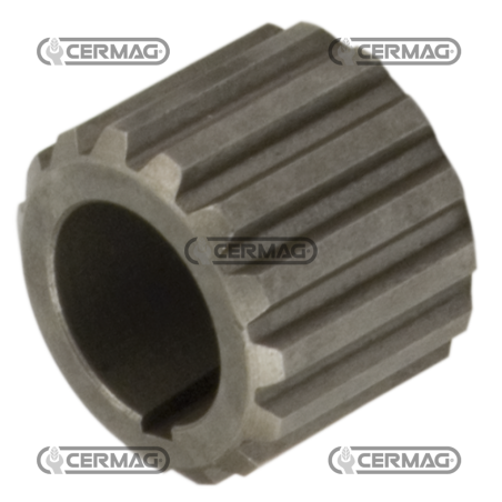 Boccola calettata per pompe GRUPPO 2 Profilo 25X22 mm Numero denti 14 Chiavetta 3.17 mm COMPATIBILE - 80949 | NewgardenAgri.com