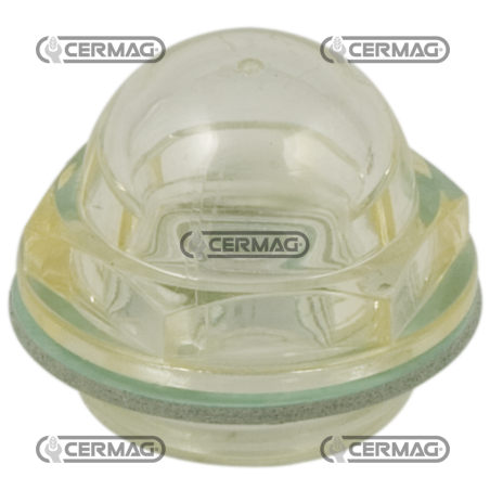 Domed oil level sight glass Ø F 1/2" GAS COMPATIBLE - 81439 | NewgardenAgri.com