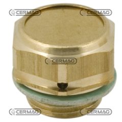 Tapón respiradero metálico con filtro Rosca 1/4" Gas COMPATIBLE - 81272 | NewgardenAgri.com