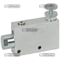 Valvola prioritaria a taratura regolabile Attacchi 1/2" GAS COMPATIBILE - 81225