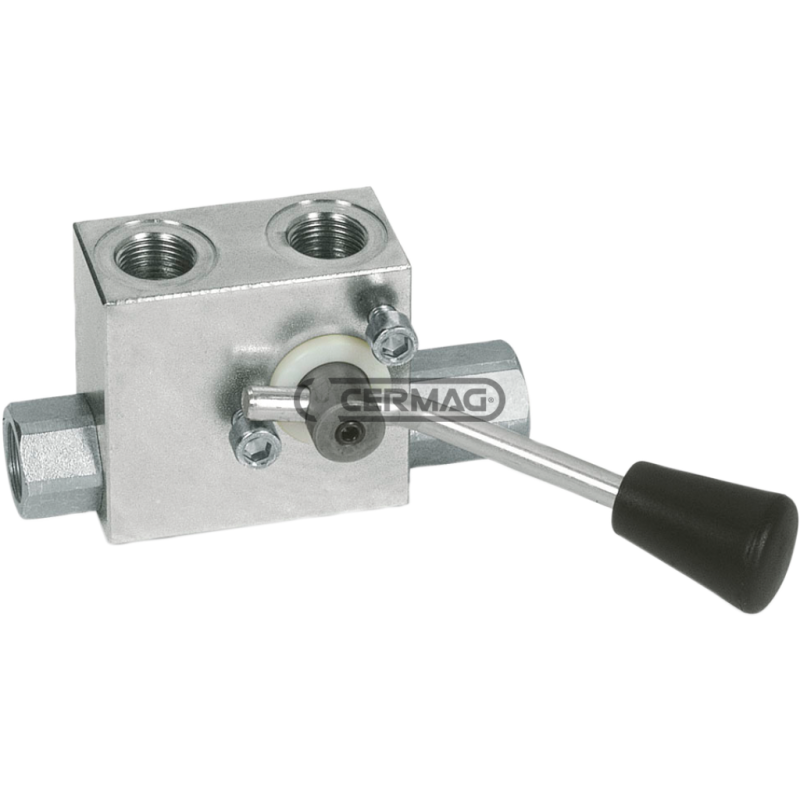 SINGLE ACTING piloted check valve with by-pass 3/8" GAS COMPATIBLE connections - 82211