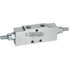 Valvola di blocco e controllo discesa doppio effetto Attacchi 3/8" GAS COMPATIBILE - 82225 | NewgardenAgri.com