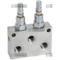 Valvola di massima pressione doppia Portata massima 45 l/min Attacchi 3/8" GAS COMPATIBILE - 83384