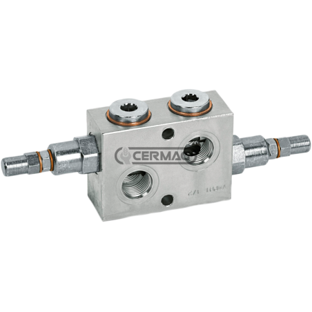 Vanne de pression maximale double croisée Débit maximum 45 l/min Raccordements 3/8" COMPATIBLES GAZ - 83382 | NewgardenAgri.com