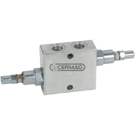 Doppelkreis-Ausgleichsventil. Durchflussrate 45 l/min. Anschlüsse 3/8" GAS KOMPATIBEL - 80603 | NewgardenAgri.com