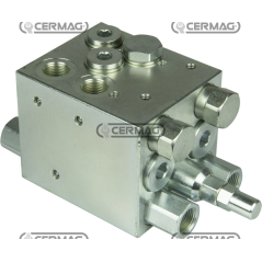 Valve de basculement de charrue SIMPLE EFFET avec alignement de charge avec le tracteur dans le sillon COMPATIBLE - 84114 | N...