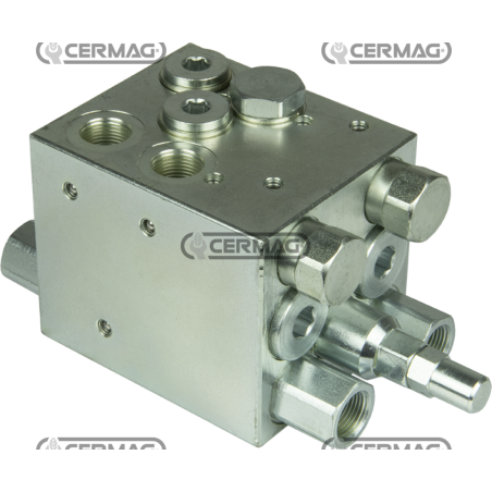 Valve de basculement de charrue SIMPLE EFFET avec alignement de charge avec le tracteur dans le sillon COMPATIBLE - 84114 | N...