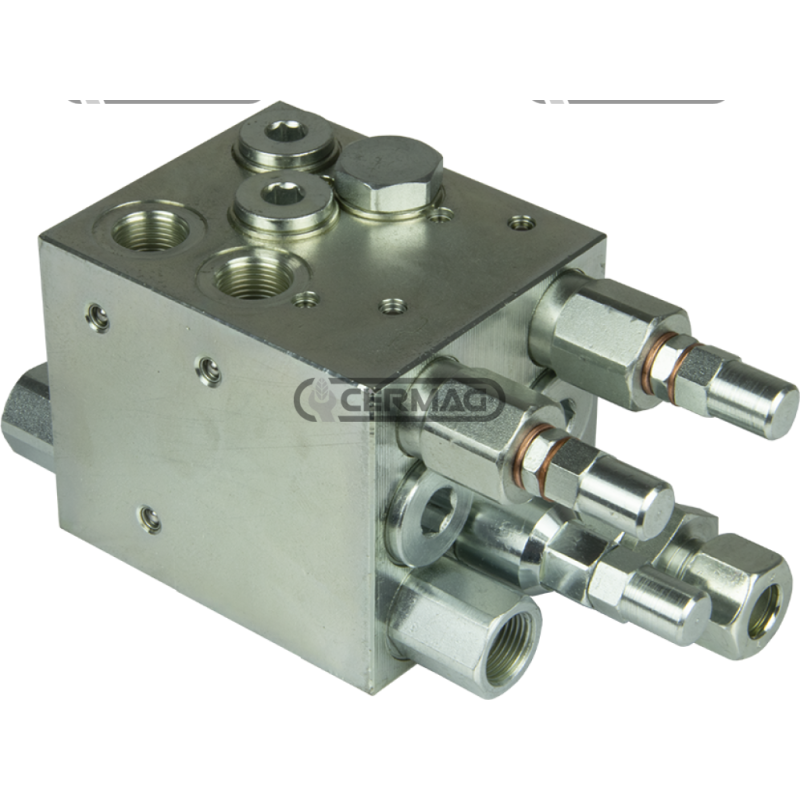 DOUBLE-ACTING plow tipping valve with load alignment with tractor in the furrow COMPATIBLE - 84115