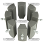 Kit of 6 clamps for MRB137 EVO-R COMPATIBLE pipe presses - 83660