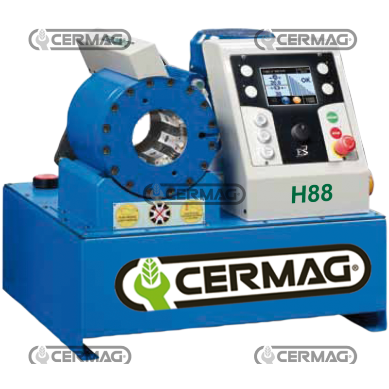 TUBOMATIC H88 ES digital pipe press Pressing force 135 t 6 spirals 2 pieces 1" Inch COMPATIBLE - 83041 TUBOMATIC H88 ES digital pipe press Pressing force 135 t 6 spirals 2 pieces 1" Inch COMPATIBLE - 83041